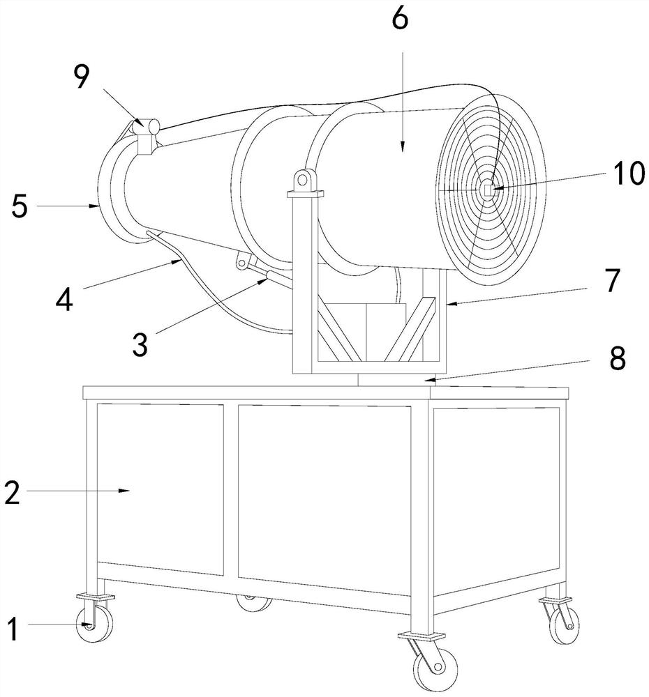 Building engineering construction dust removal device