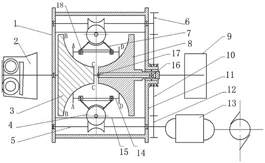 Multi-point contact continuously variable transmission