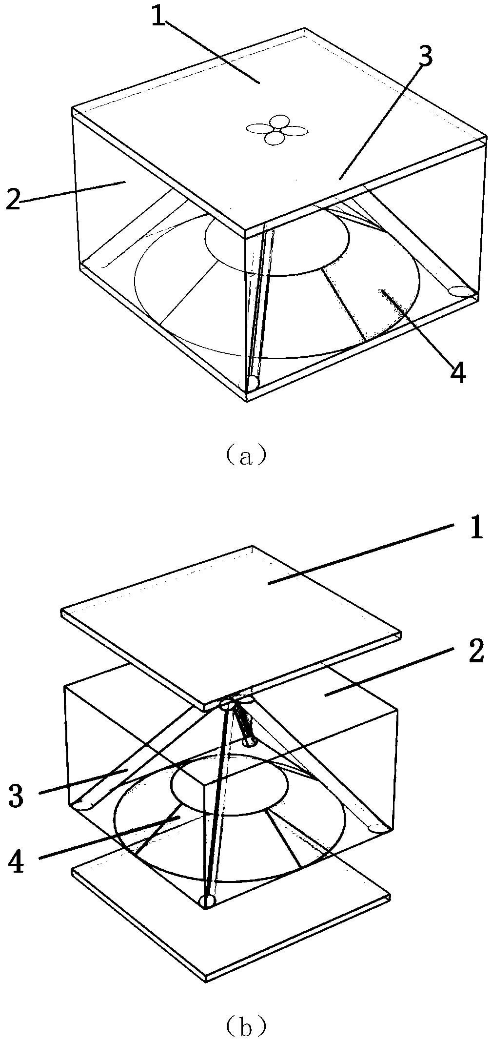 Pyramid lattice reinforced cavity type underwater sound absorption structure