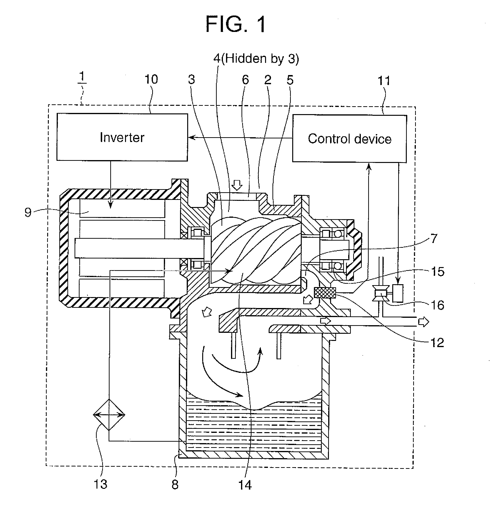 Oil-flooded screw compressor, motor drive system, and motor control device