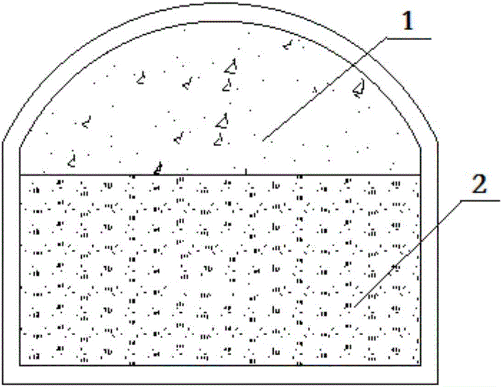 Tunnel backfill method utilizing vesicle mixing light soil