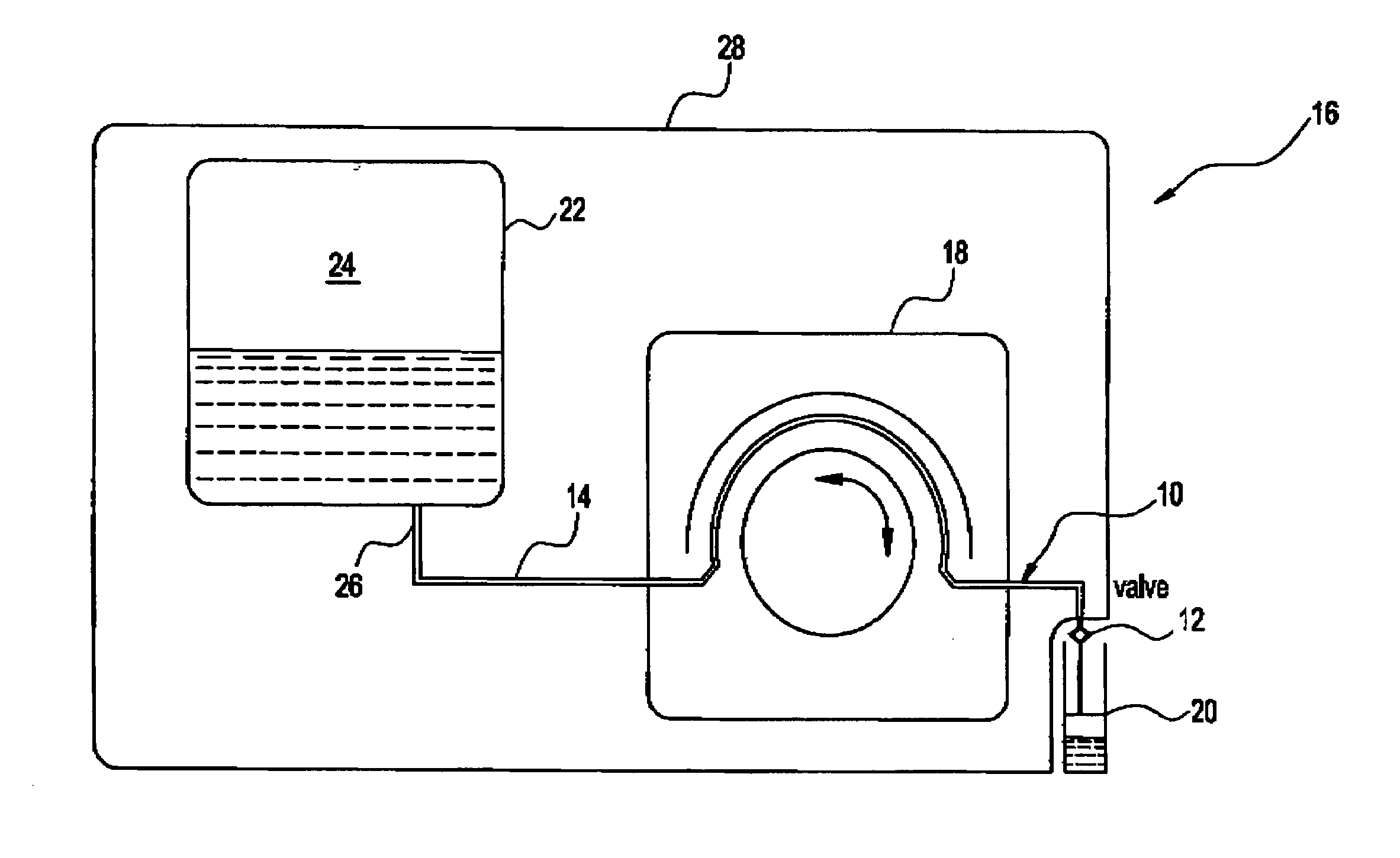 One-way valve and apparatus using the valve