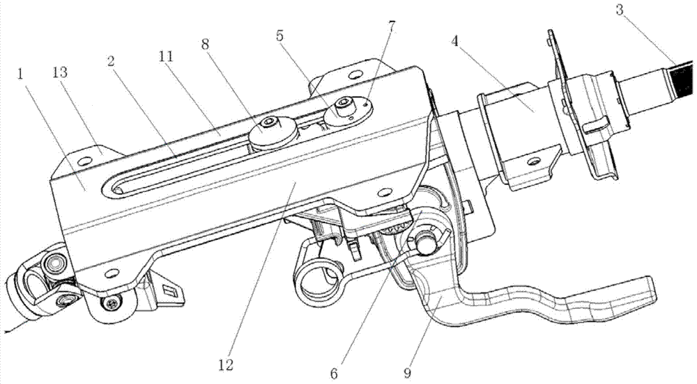 Steering column assembly and vehicle with same