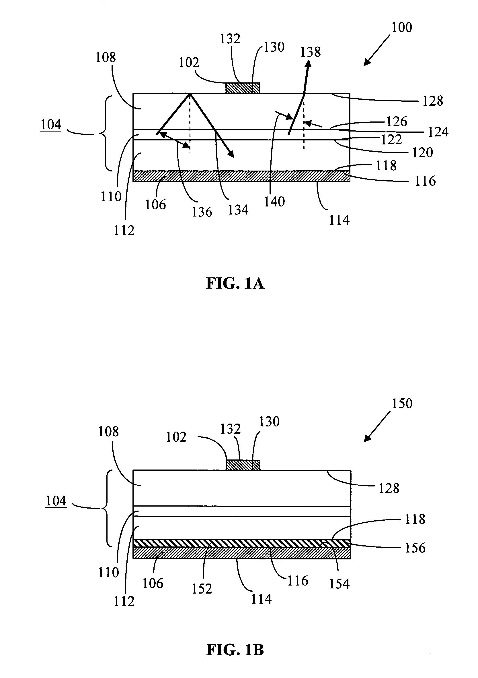 Light emitting diodes with improved light extraction and reflectivity