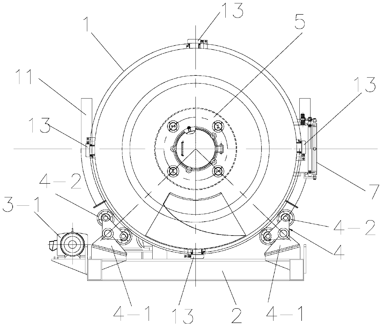 Material washing machine