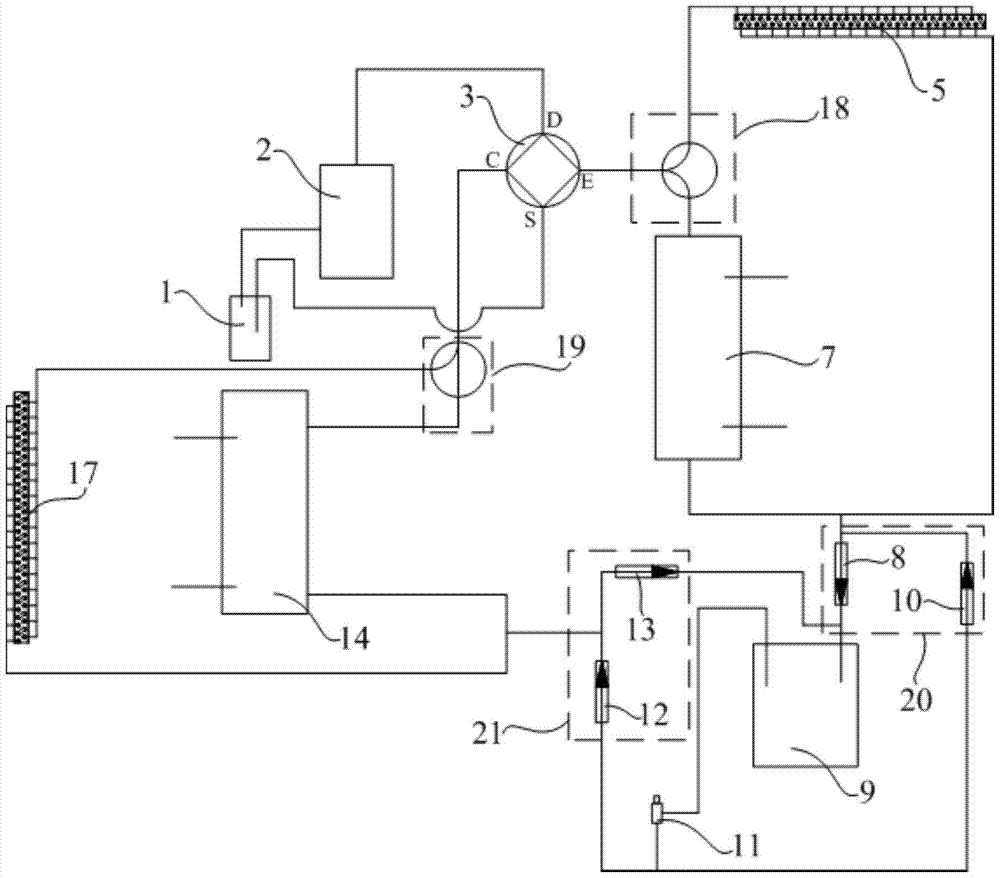 Heat pump air conditioner water heater