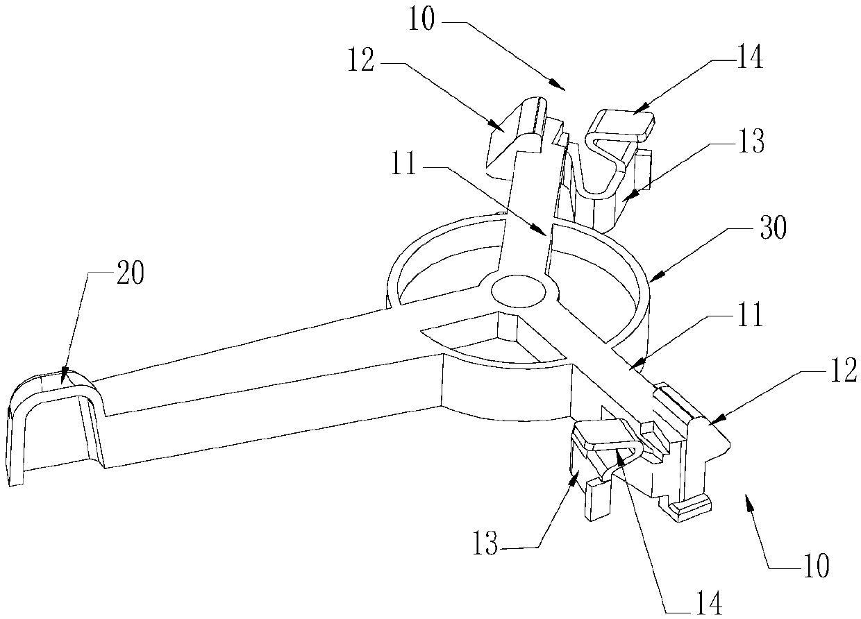 Vehicle-mounted lock fastener structure