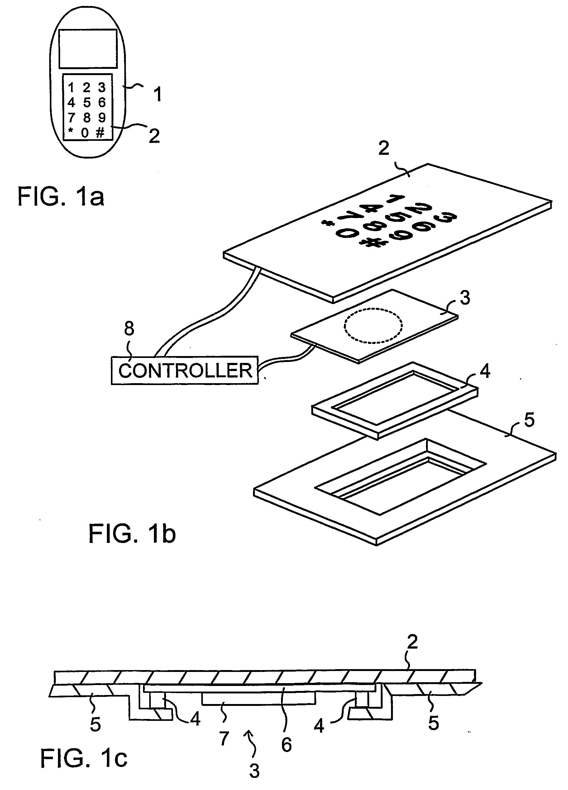 Piezoelectric user interface