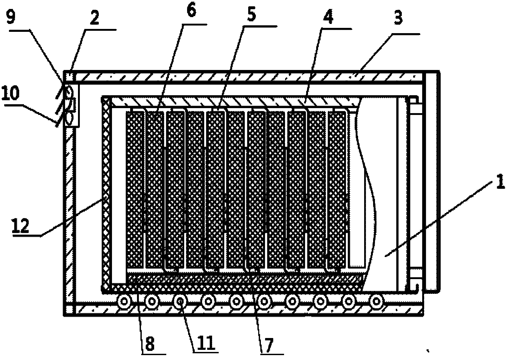 A heat pipe temperature control system for a vehicle power battery box