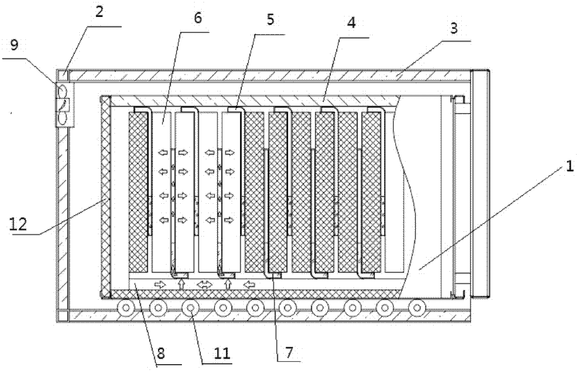 A heat pipe temperature control system for a vehicle power battery box