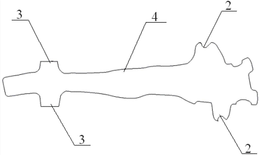 Location method of curved-edge blank formed by hot stamping