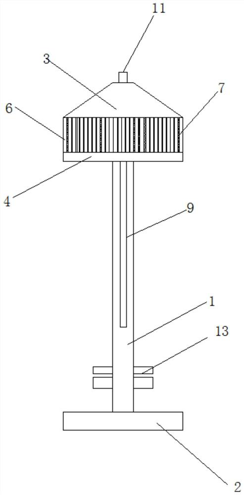 Street lamp capable of expelling insects