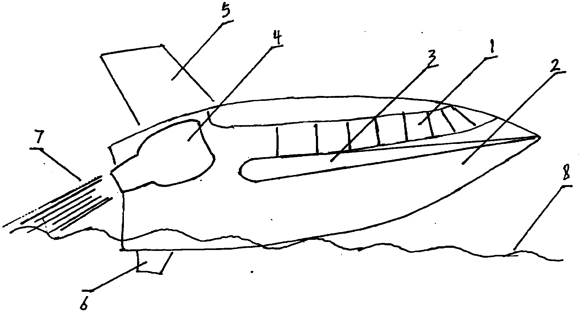 Water-attaching flying boat