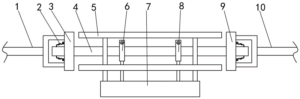 Torsion testing device for shaft class