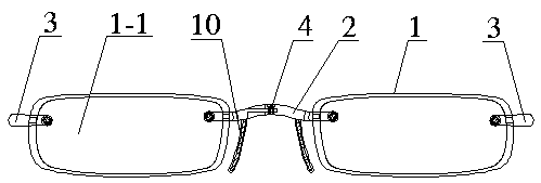 Foldable spectacle framework