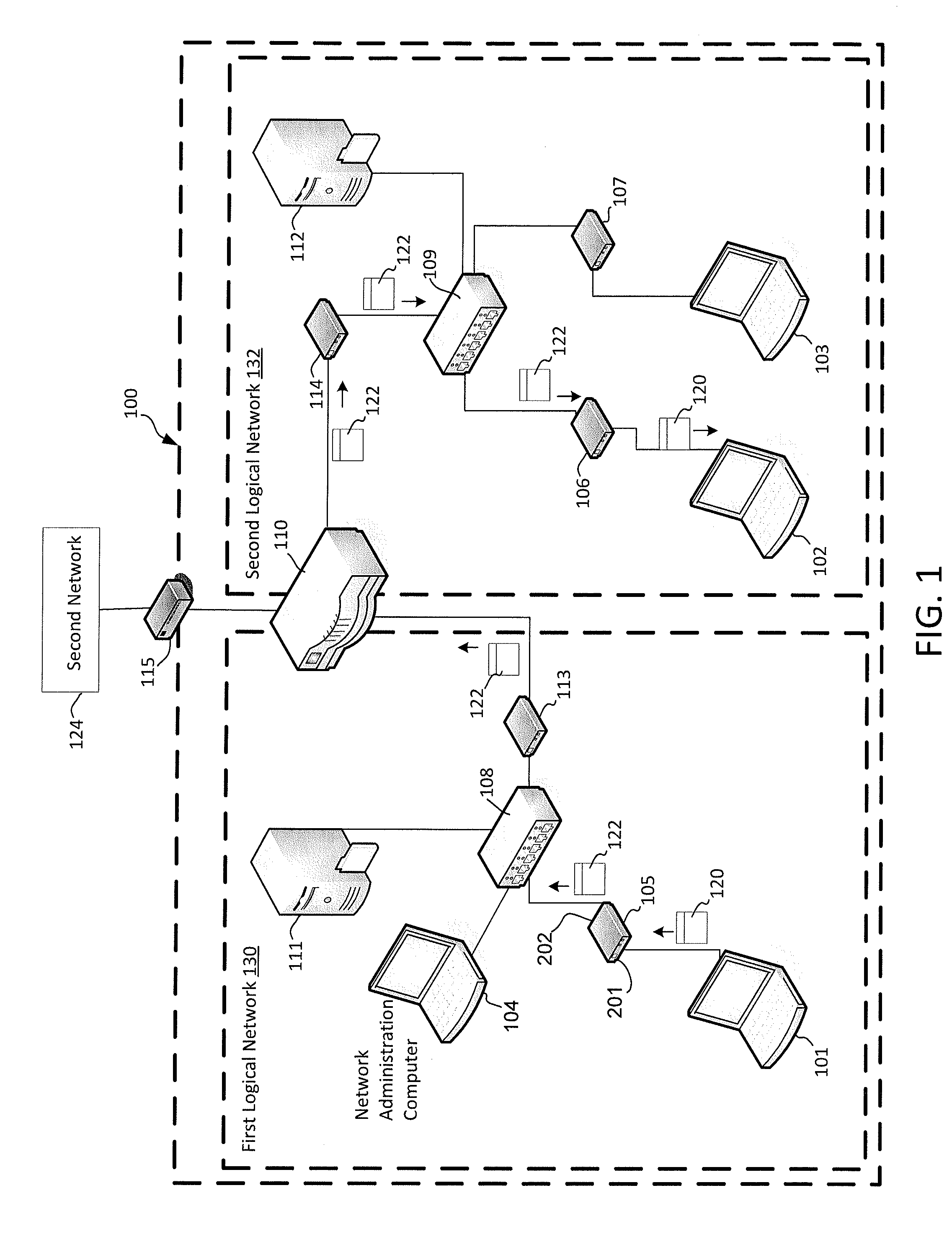 Firewalls for filtering communications in a dynamic computer network