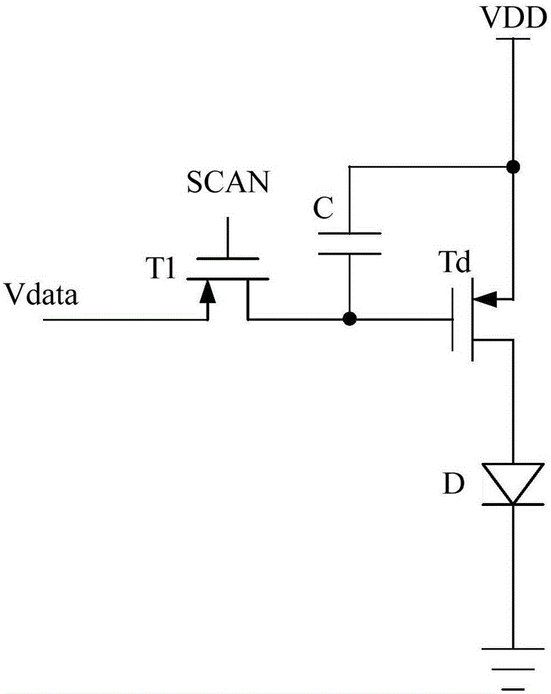 AMOLED pixel driving circuit and method realizing voltage and current mixed programming