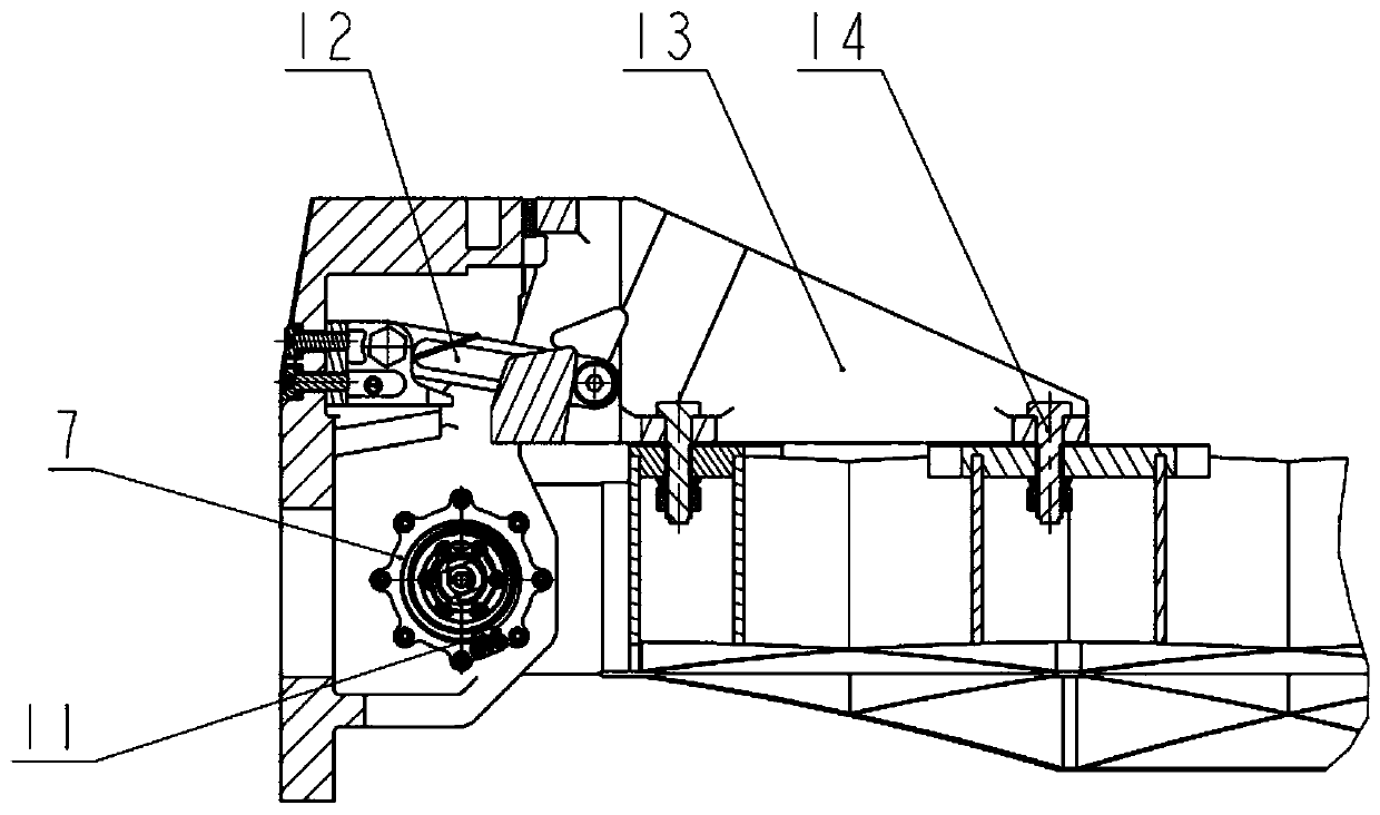 Grid rudder unfolding and locking mechanism for spaceflight conveyer