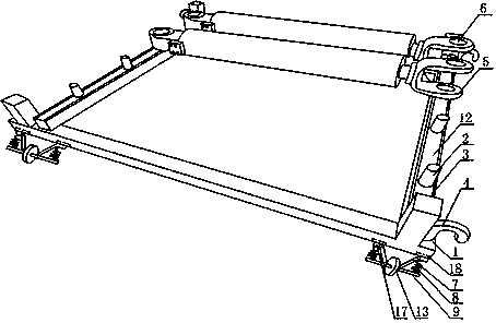 Rotating bucket oil cylinder hoisting bracket