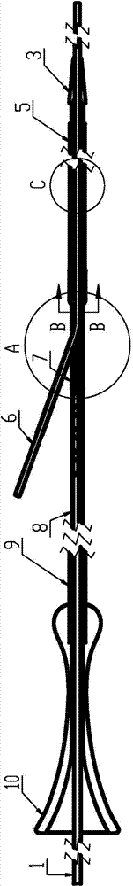 More reliable hypotube fast switching and imbedding device