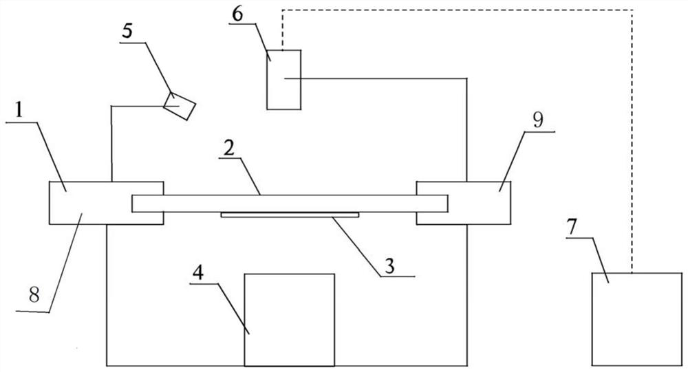 Rock crack observation device and method