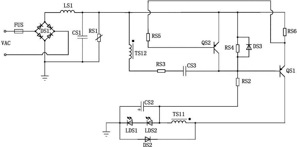 BUCK-type light emitting diode circuit