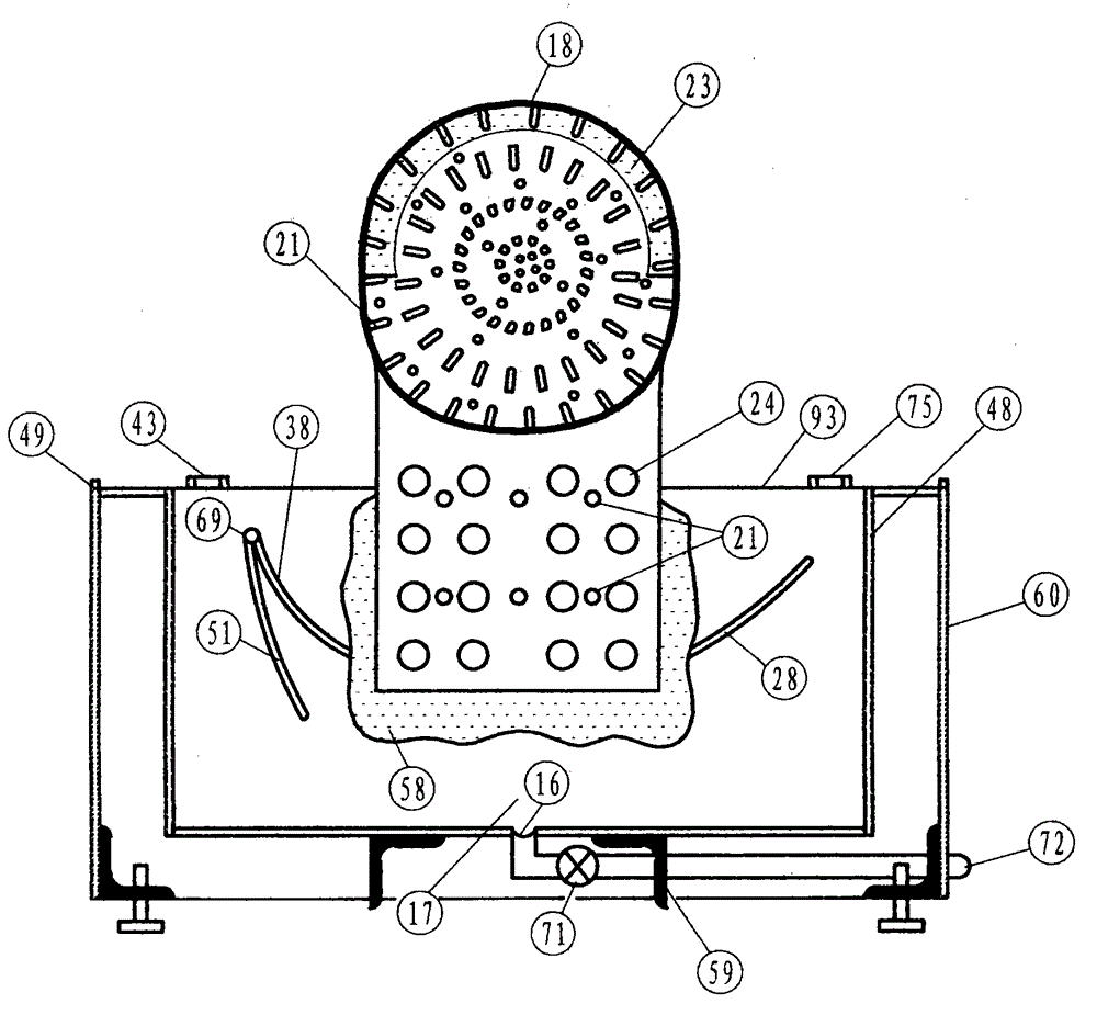 Hair washing machine with long and short hair automatic massaging and cleaning functions