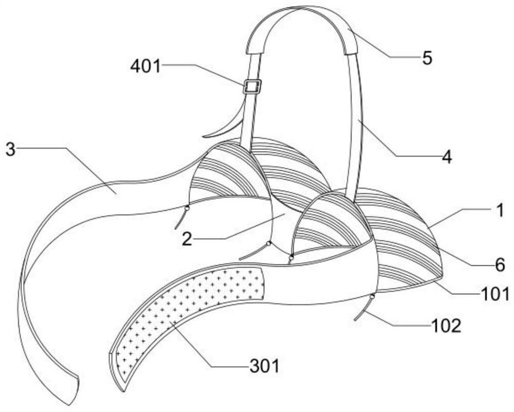 Breast peripheral skin nursing auxiliary device