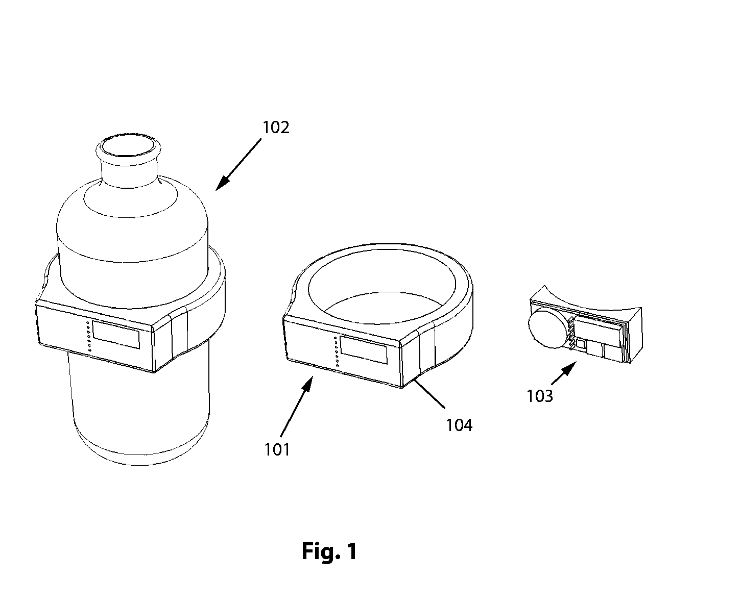 Method and an apparatus for indirect measurement of fluid in a container and communication thereof