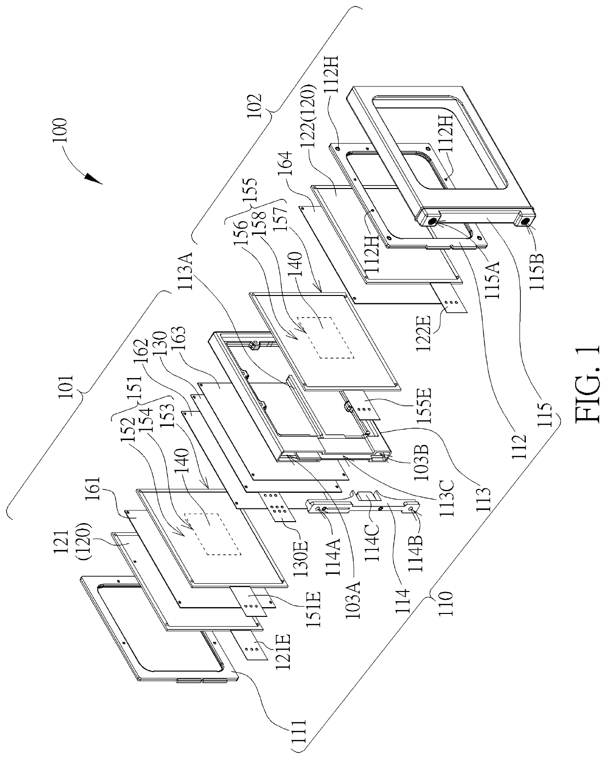 Fuel cell with multiple electric connectors