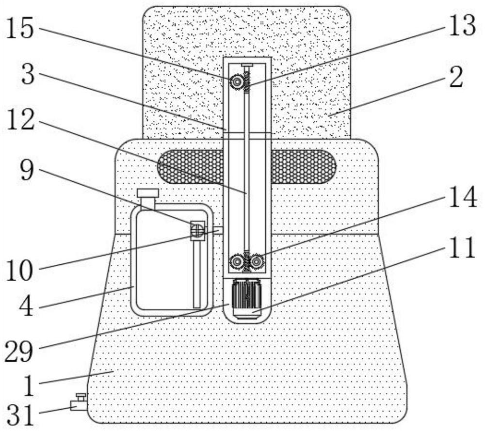 Fire hose cleaning device for firefighting engineering and application method