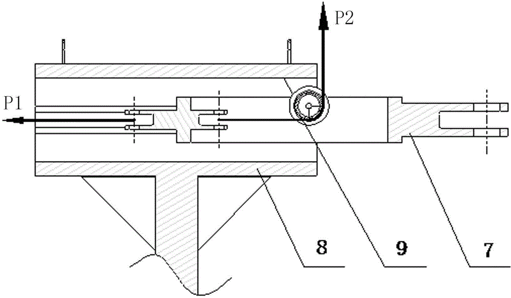 Strength and rigidity testing fixture for aircraft draw bar and use method of strength and rigidity testing fixture