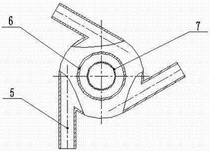 Two-stage multi-inlet dynamic pressure degasser