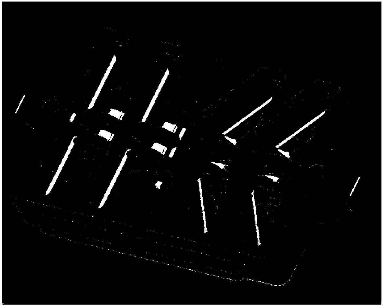 Method for preparing iron mold sand-lined castings without rat tail defects