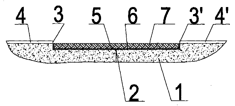 Seepage-proofing processing method of channel concrete panel crack
