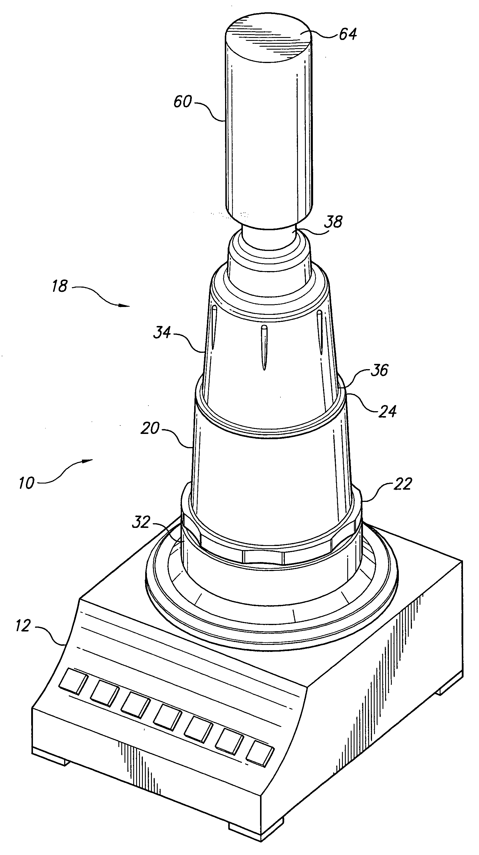 Blender for production of scented materials