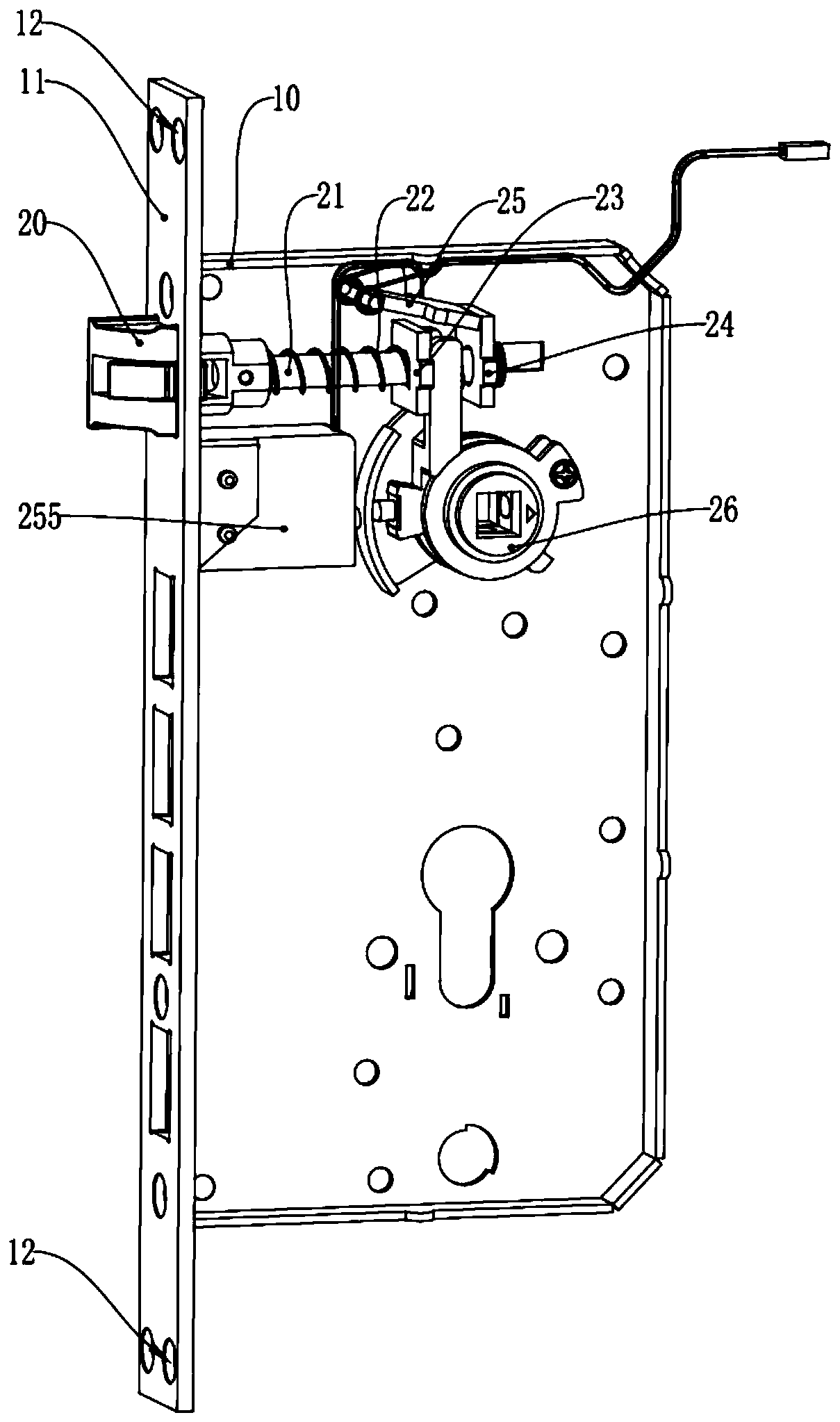 An intelligent lock body that can be quickly reversed and installed