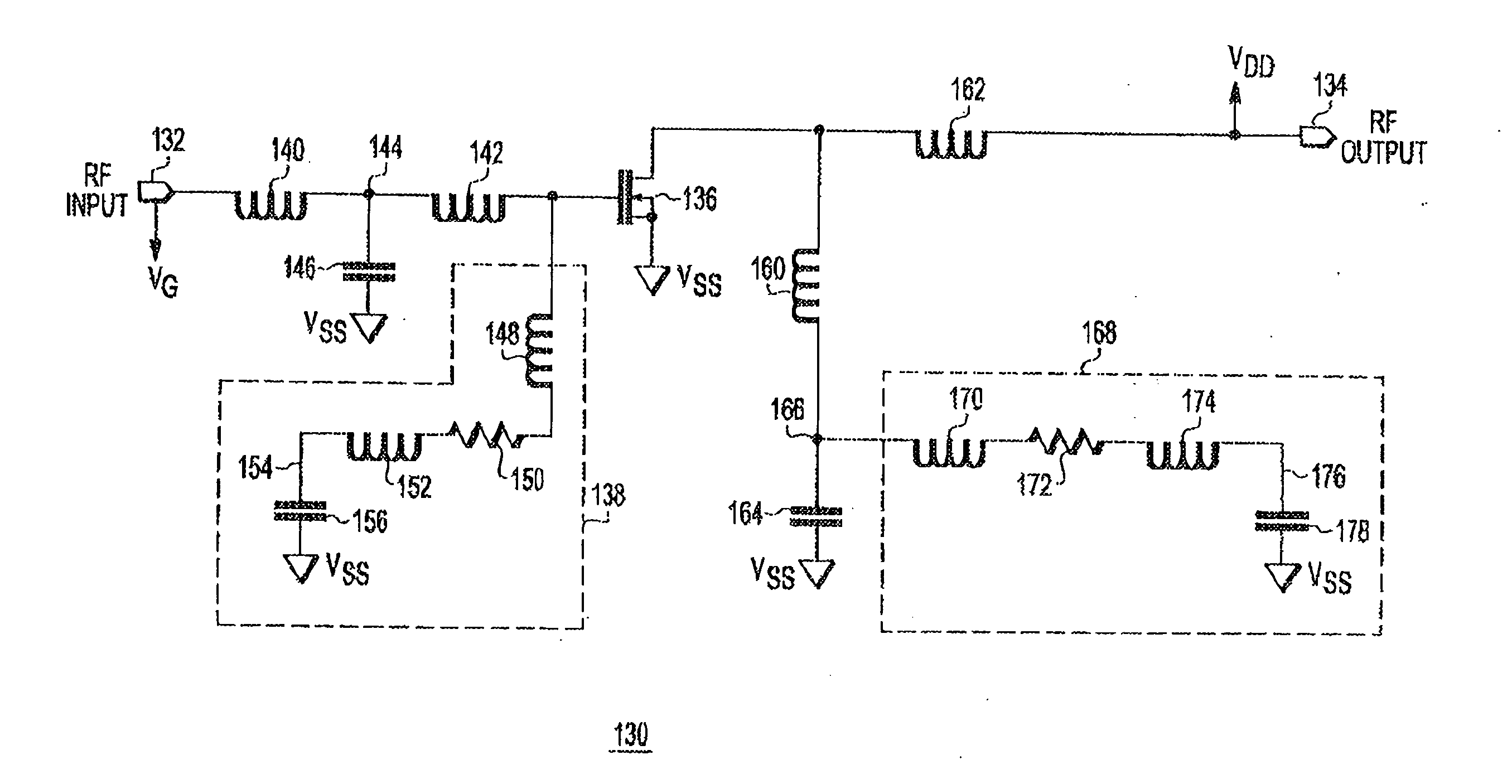 RF power transistor circuit