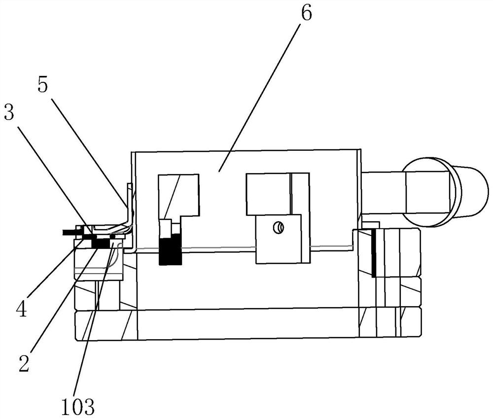 Three-point welding placing support positioning structure