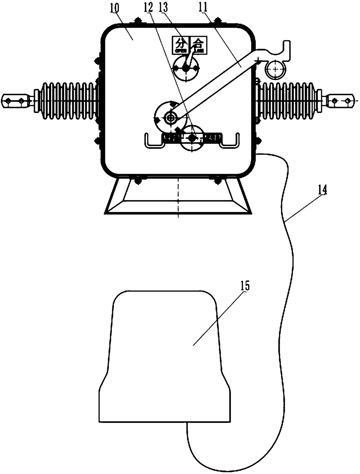 Primary and secondary fusion outdoor SF6 circuit breaker