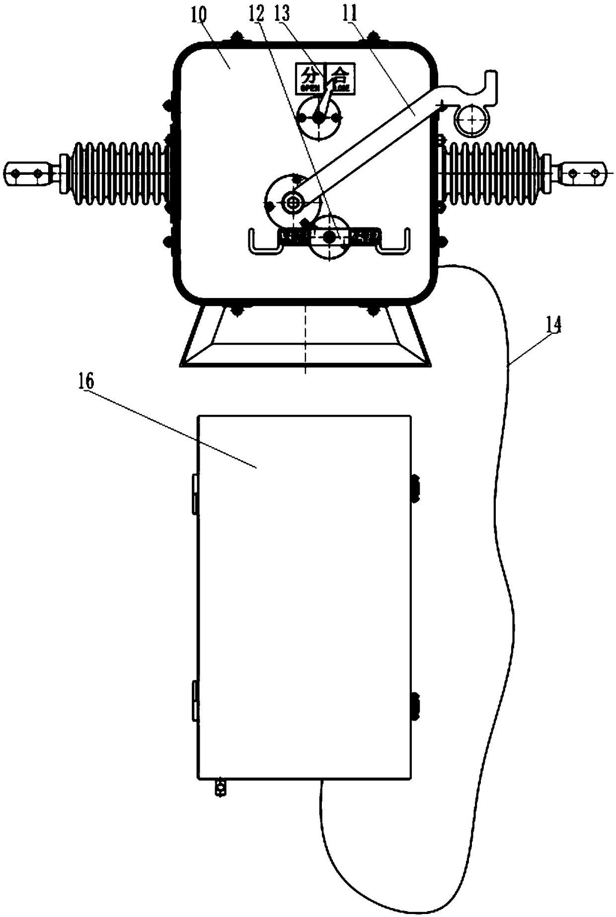 Primary and secondary fusion outdoor SF6 circuit breaker