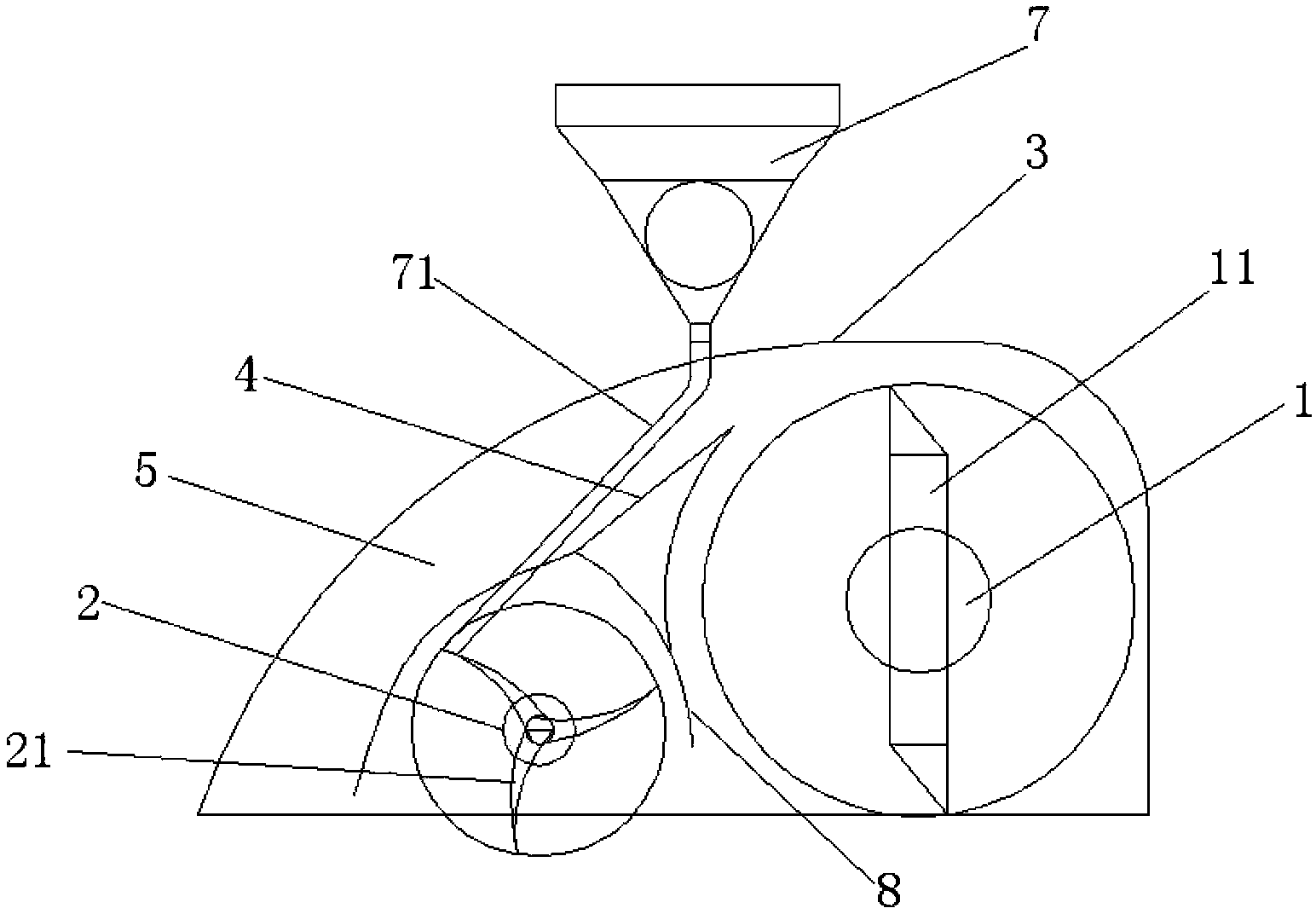 Straw-mulching stubble-cleaning ditching seeding machine