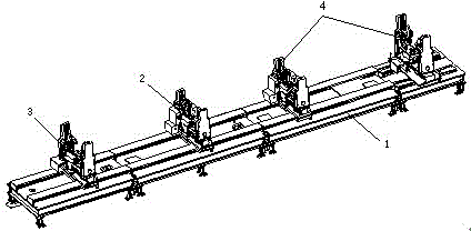 Electric truck frame assembly fixing and assembling platform