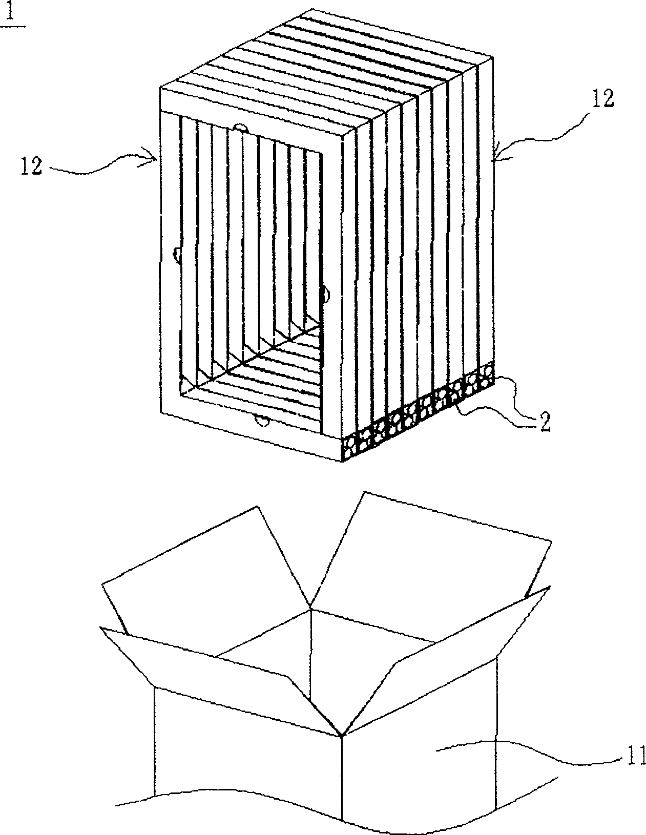 Tube packing set and tube load-supporting structure thereof
