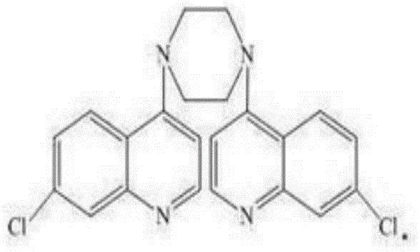 Preparation method of piperaquine derivative