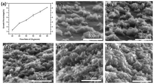 Preparation method of in-situ growth graphene composite carbon material of graphite sheet