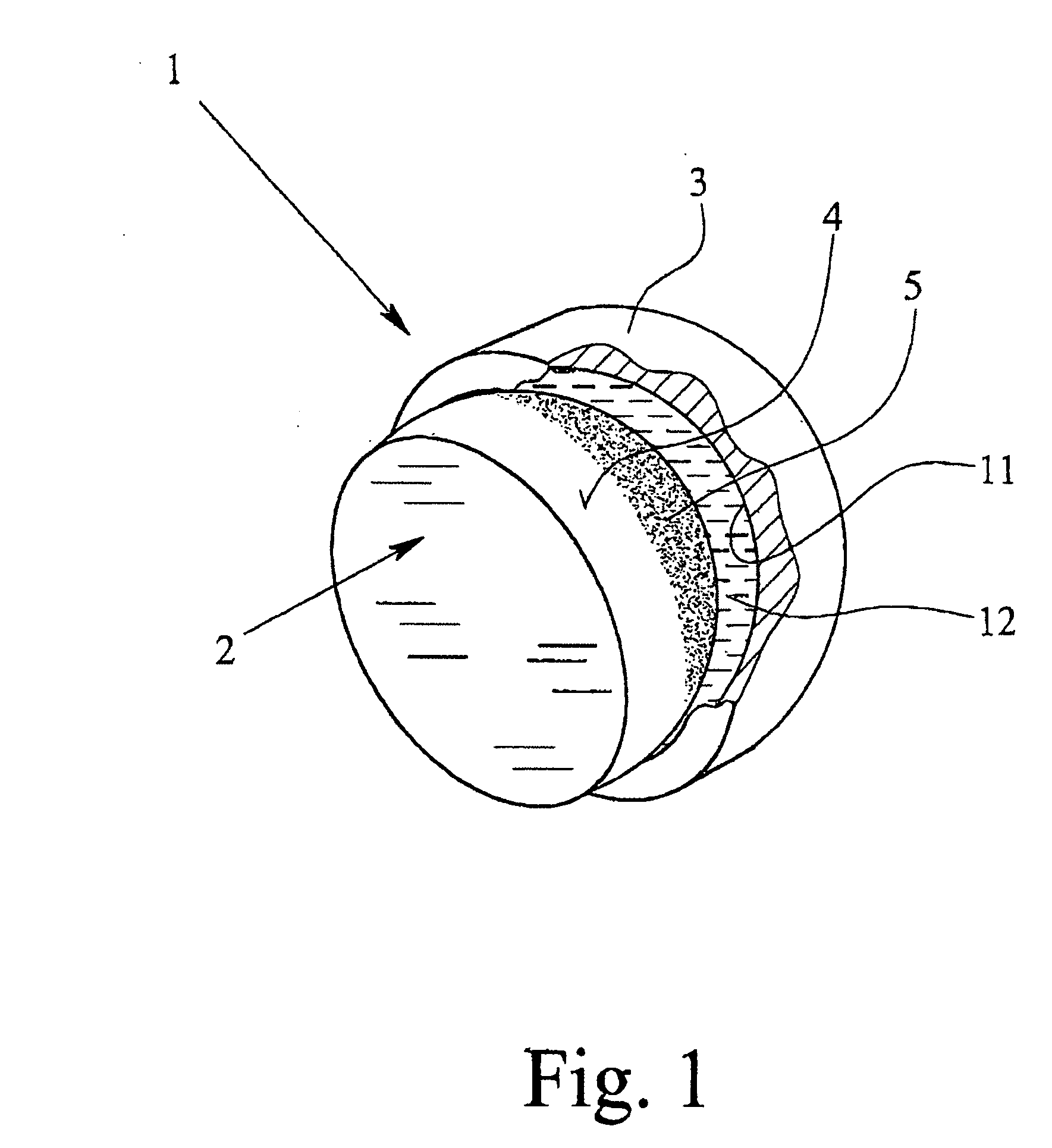 Bearing and composite structure
