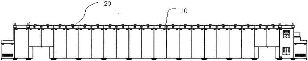 Tunnel furnace and input method of protective gas in tunnel furnace