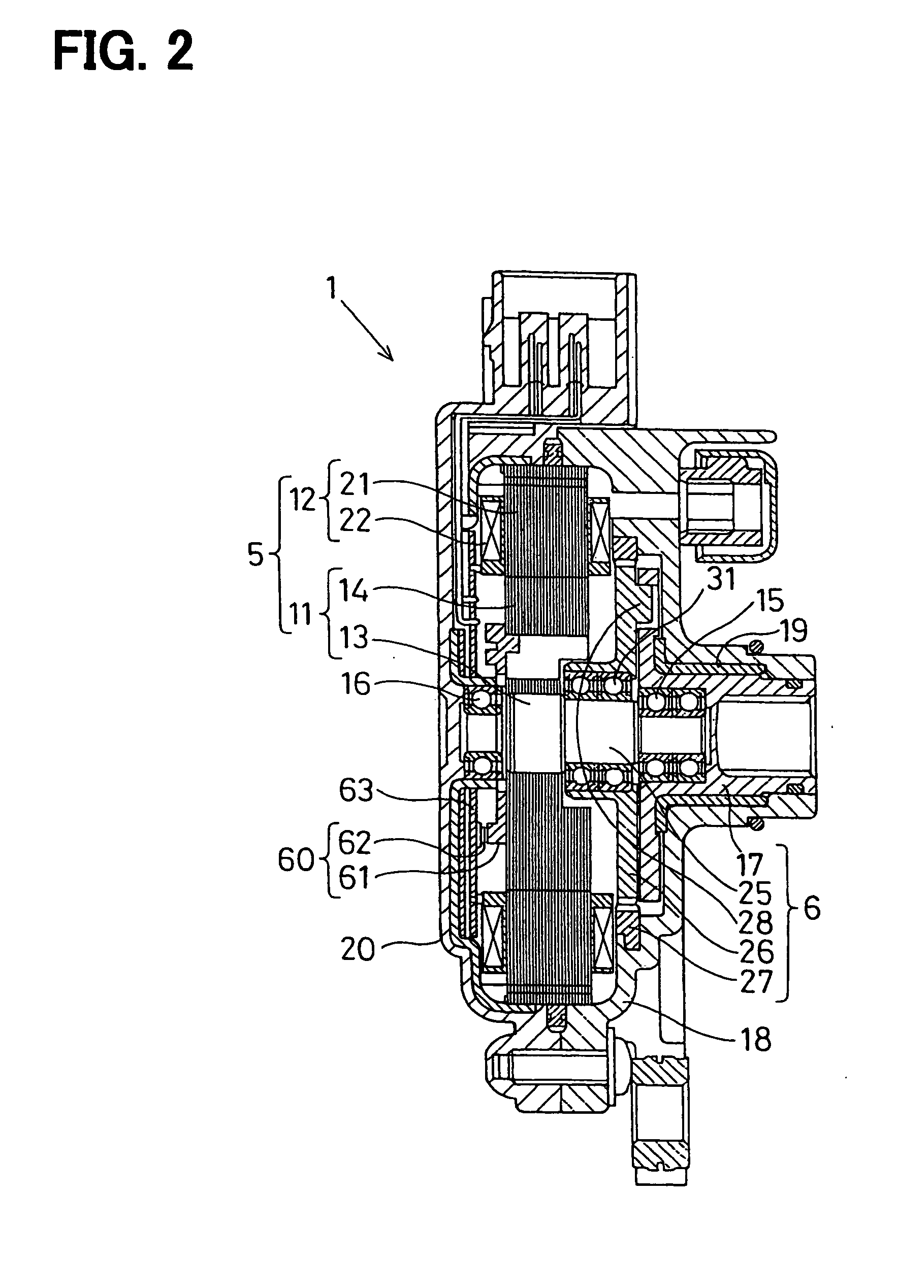Position detecting apparatus having electric motor and method for detecting position