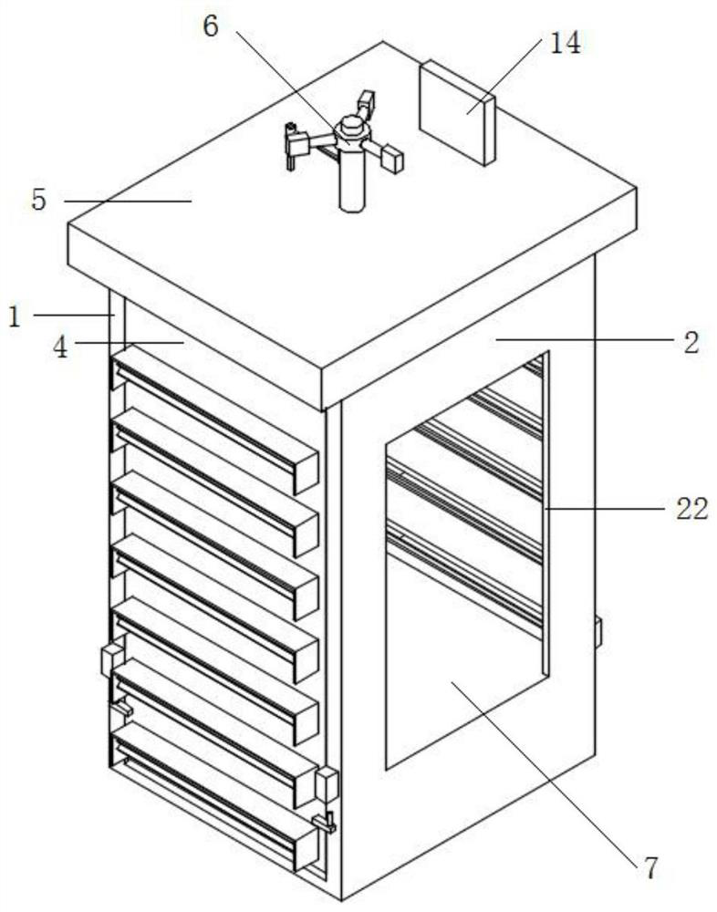 Power equipment power distribution cabinet with efficient ventilation and heat dissipation system